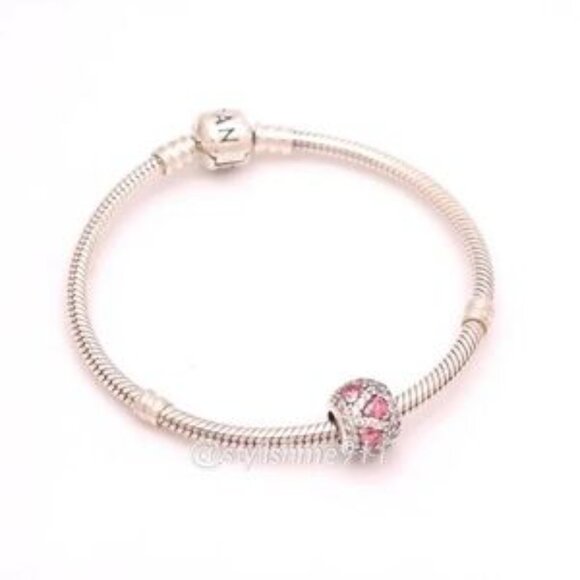 Elegant Silver and Pink Charm Bead - Picture 5 of 5